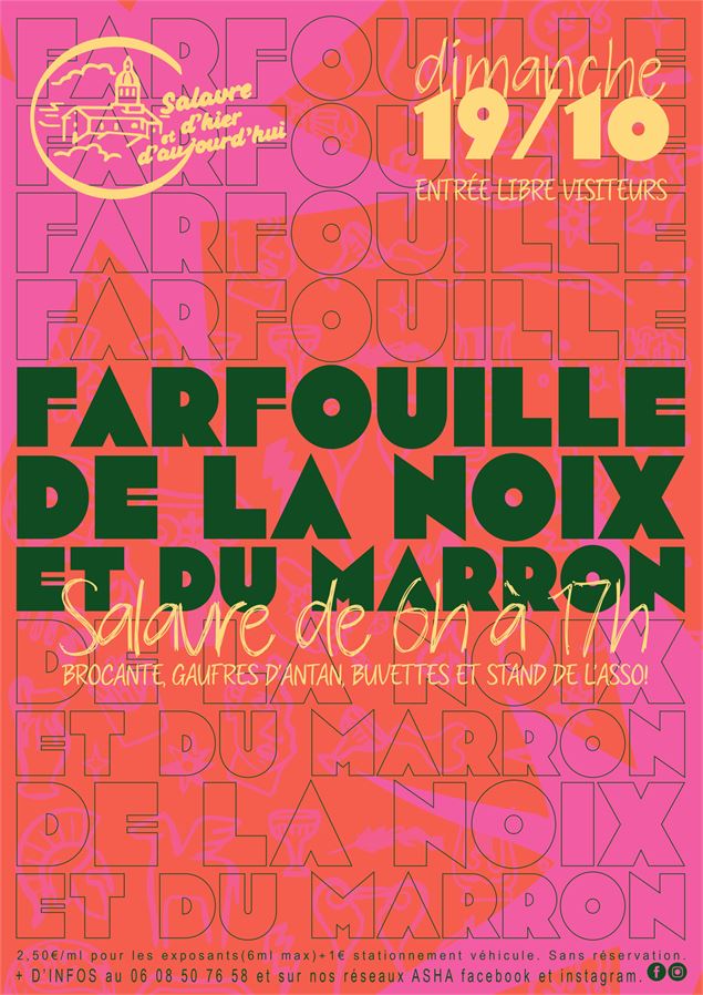 Affiche de la Farfouille 2025 - ©Salavre d'hier à aujourd'jui