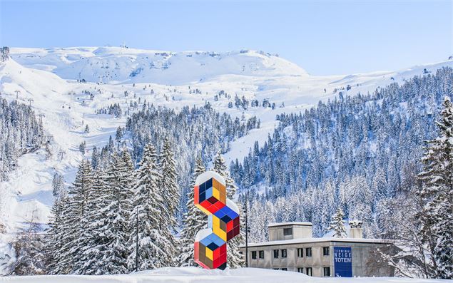 Vasarely sous la neige - OT Flaine - C.Genard