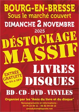 Déstockage Massif Livres-Bd-Vyniles-Cd-Dvd - imprimerie du Centre