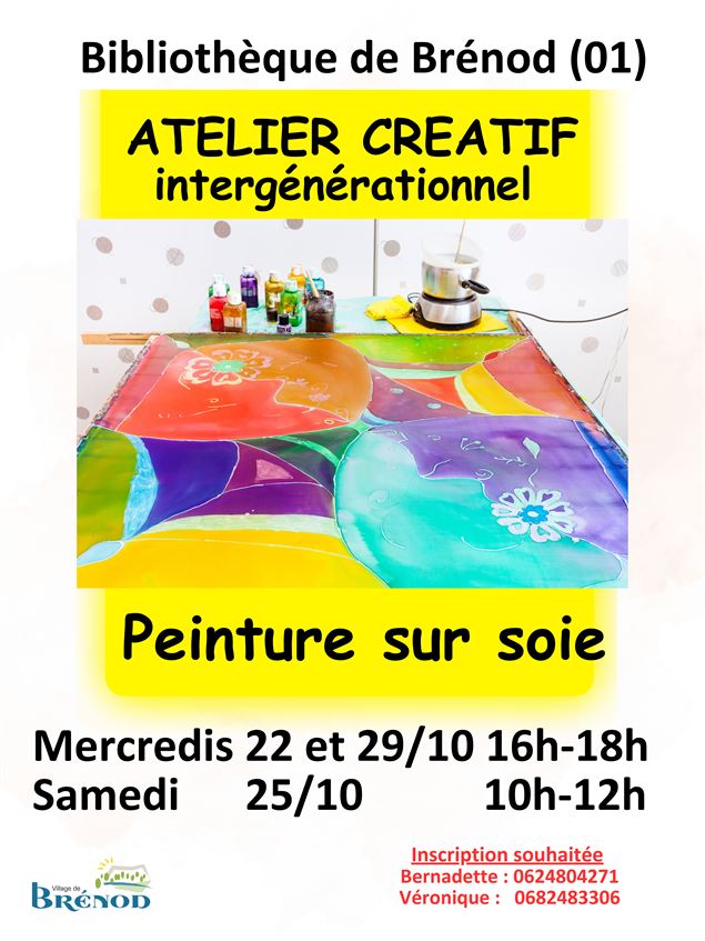 Atelier créatif intergénérationnel - Bibliothèque de Brénod