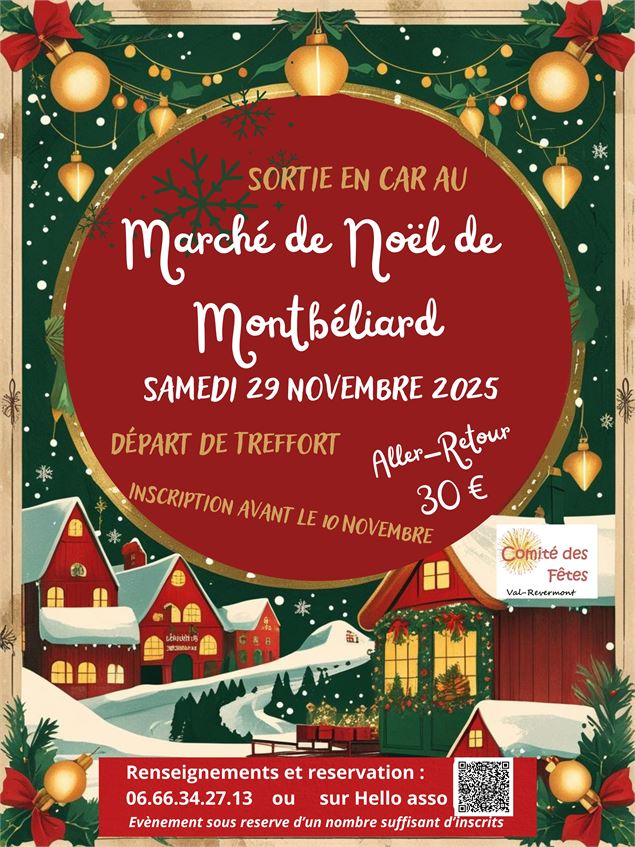 Sortie en car au Marché de Noël de Montbéliard - comité