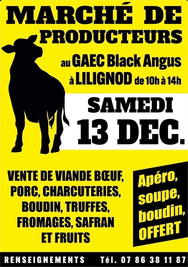 Marché de producteurs au GAEC Black Angus à Lilignod_Champagne-en-Valromey - Black Angus