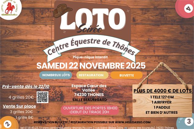 Loto du centre équestre_Thônes - Centre équestre