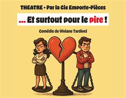 illustration couple sur balance de la justice avec un coeur brisé - Cie Emporte-Pièces