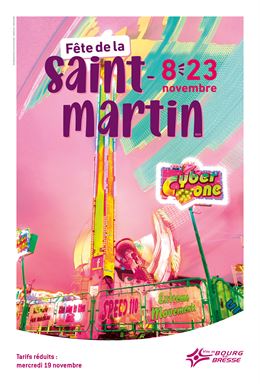 Affiche Fête foraine 2025 - Ville de Bourg-en-Bresse