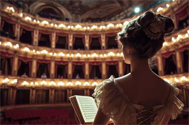 Projection | Opéra La Traviata di Verdi_Aime-la-Plagne - Image by freepik