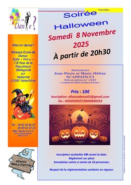 Soirée toutes danse Halloween_Valserhône - Allez on danse