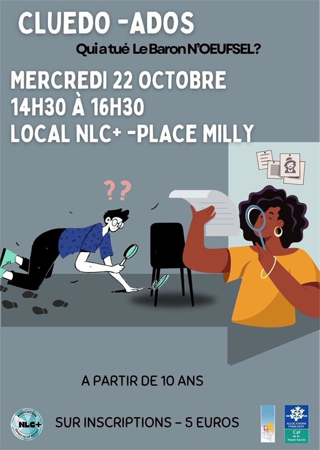Cluedo Ados - Qui a tué le Baron N'OEUFSEL ? - NLC+