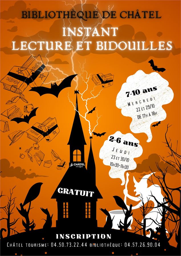Instant Lecture et bidouilles Halloween - Bibliothèque de Châtel