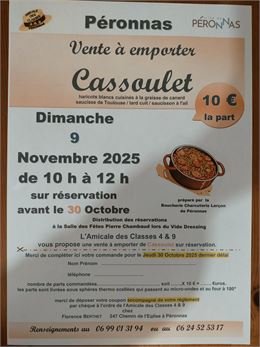 Vente à emporter : Cassoulet