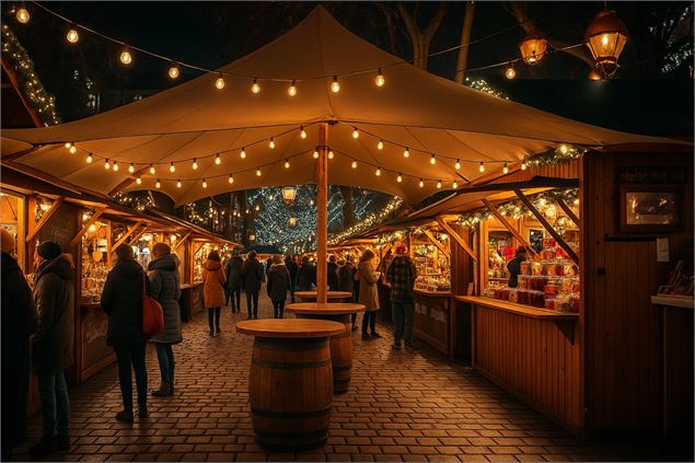 Marché de Noel de Cruseilles - Les Cruseillettes - illustration juneandco