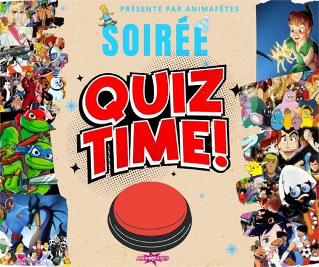 Dîner : Quiz, blind test et danse -souvenir d'enfance des années 80 à nos jours avec Animafêtes_Chap