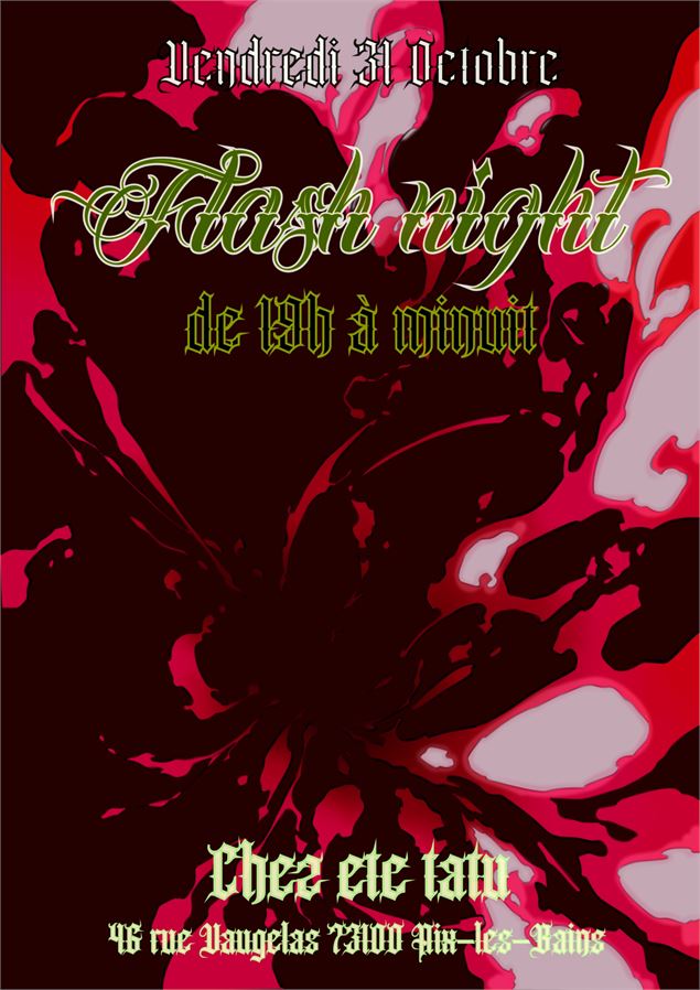 affiche flash night etc tatu - etctatu