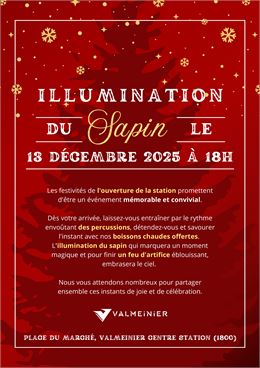 affiche illumination du sapin de Noël - OT - Valmeinier