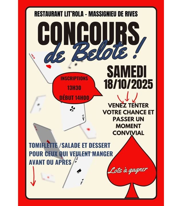 Concours de belote au port de Massignieu de Rives_Massignieu-de-Rives - Lit'Rola