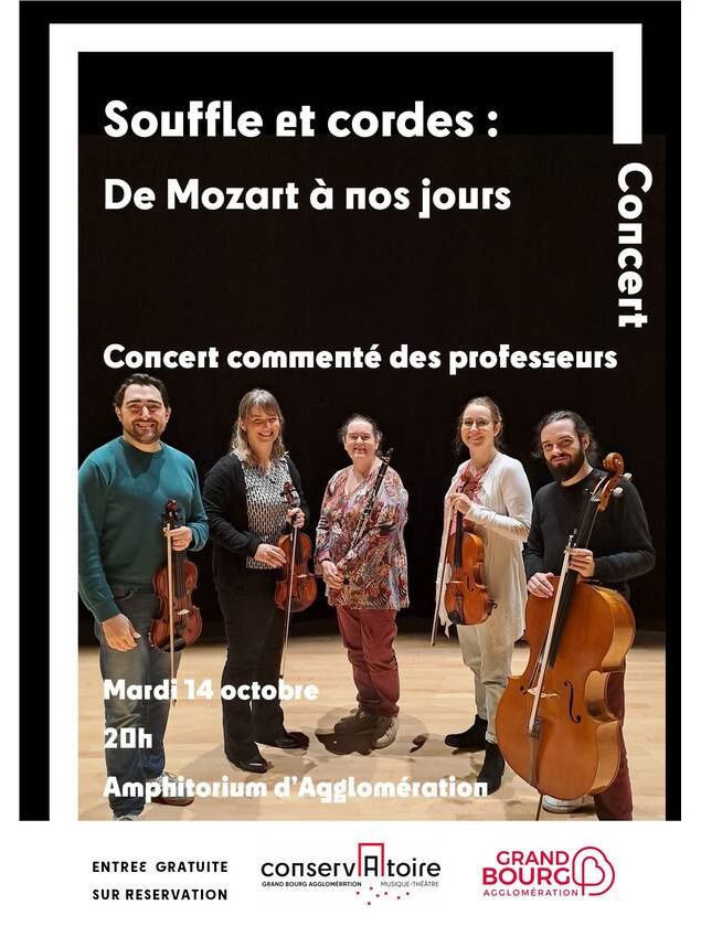 Affiche_Souffle et cordes : de Mozart à nos jours_Bourg-en-Bresse - ©CRD_GBA