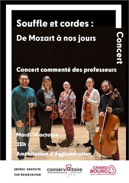 Affiche_Souffle et cordes : de Mozart à nos jours_Bourg-en-Bresse - ©CRD_GBA