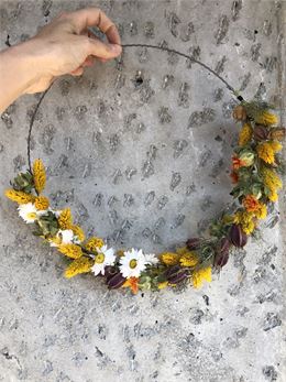 Photo courronne de fleurs - Lucie Genand-Pinaz