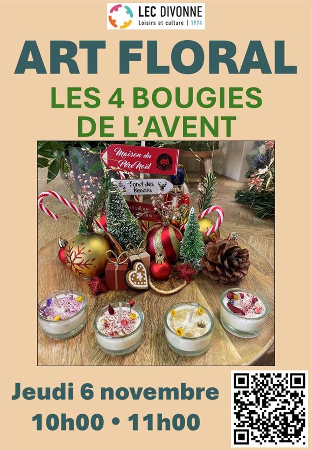 Affiche floral #2 - Association Loisirs et Culture