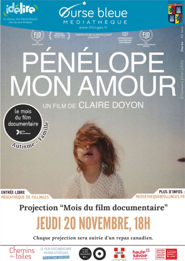 Projection à la médiathèque de Fillinges : Pénélope mon amour_Fillinges - Service communication Mair