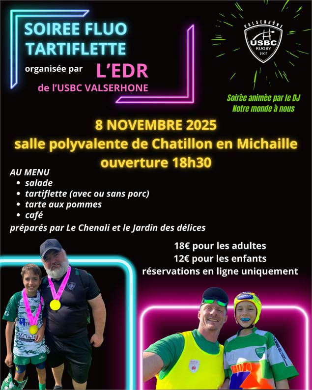 SOIREE FLUO TARTIFLETTE