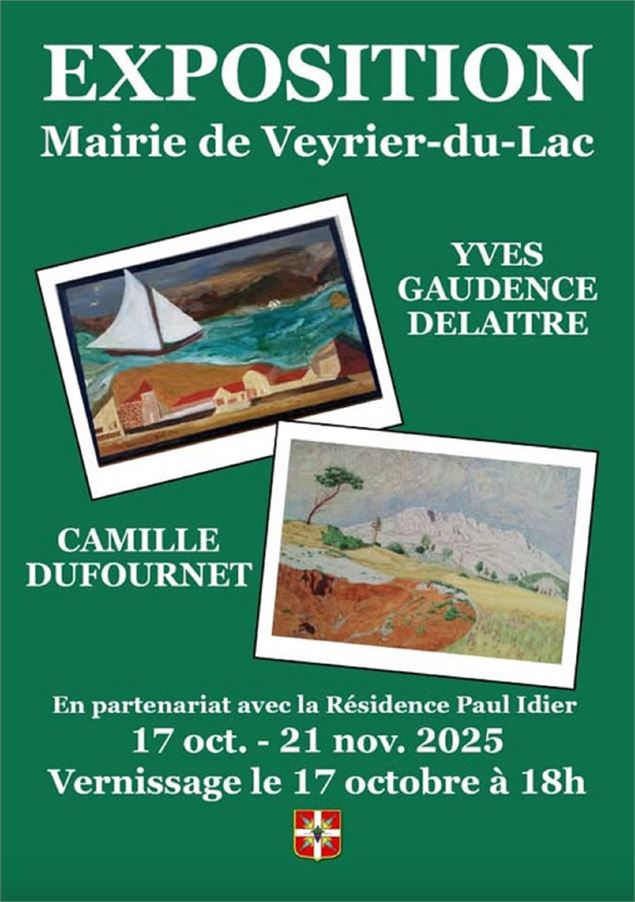 Exposition de peinture : Yves Gaudence Delaitre et Camille Dufournet_Veyrier-du-Lac - Mairie de Veyr