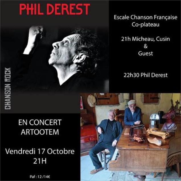 Escale chanson française : Micheau, Cusin et guest - Phil Derest_Annecy - SLT&Co Production
