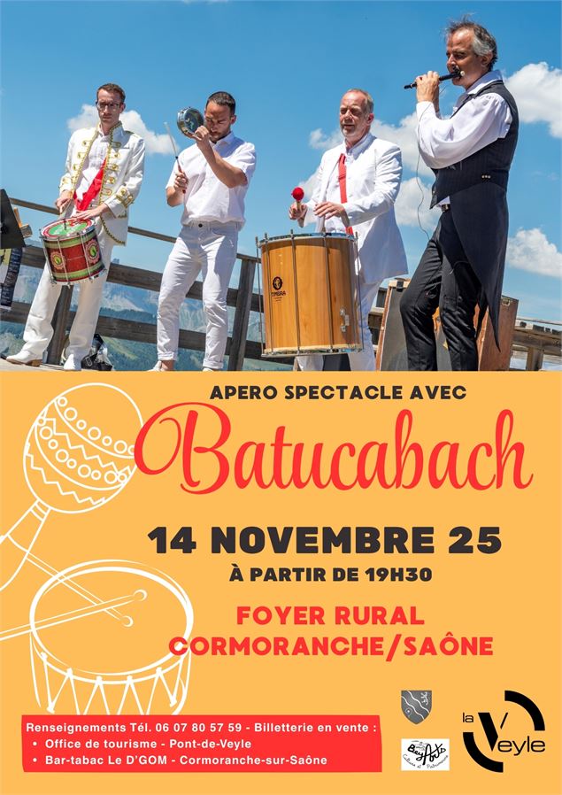 Apéro spectacle avec Batucabach_Cormoranche-sur-Saône - Bey arts
