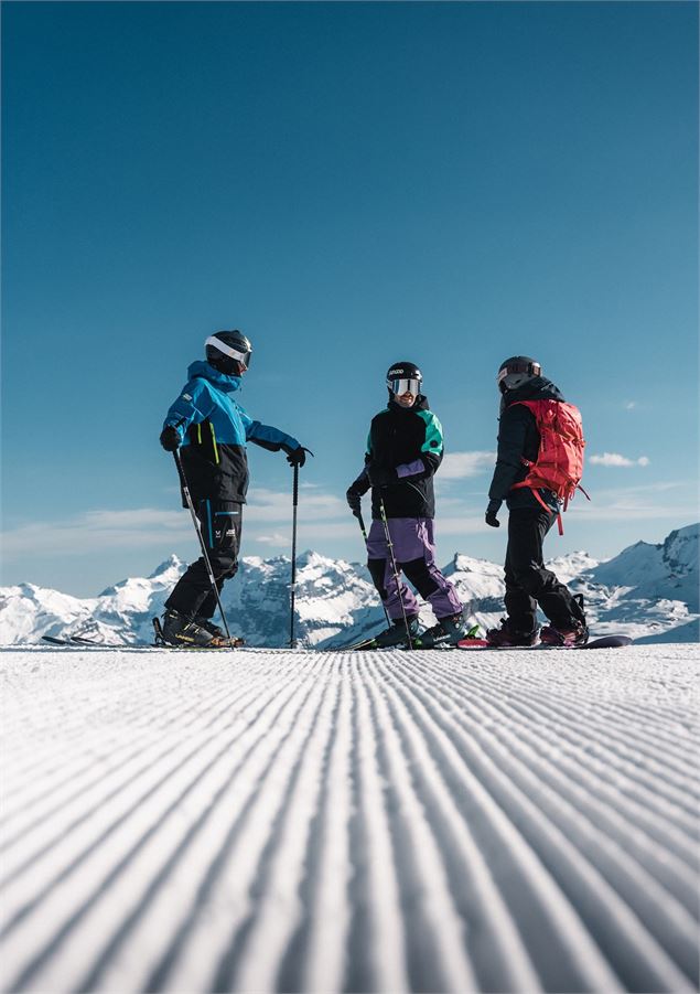 1er skieur de la saison - OT Flaine - Candice Genard