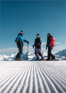 1er skieur de la saison - OT Flaine - Candice Genard