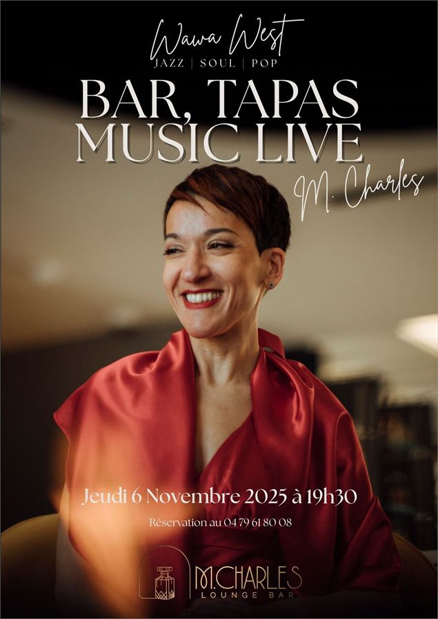 Affiche soirée bar, tapas & music live - Maison Lina