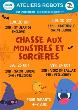 Atelier robots chasse aux monstres à Saint Jean de Tholome_Saint-Jean-de-Tholome - CC4R