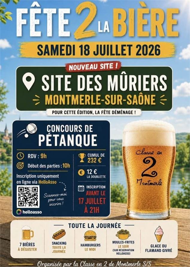 Fête de la Bière + tournoi de pétanque_Montmerle-sur-Saône