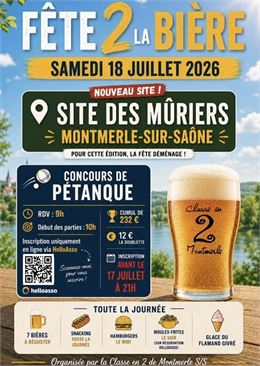 Fête de la Bière + tournoi de pétanque_Montmerle-sur-Saône
