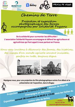 Chemins de Terre : Projection et exposition photographique de fermes par Solidarité paysans_Champagn