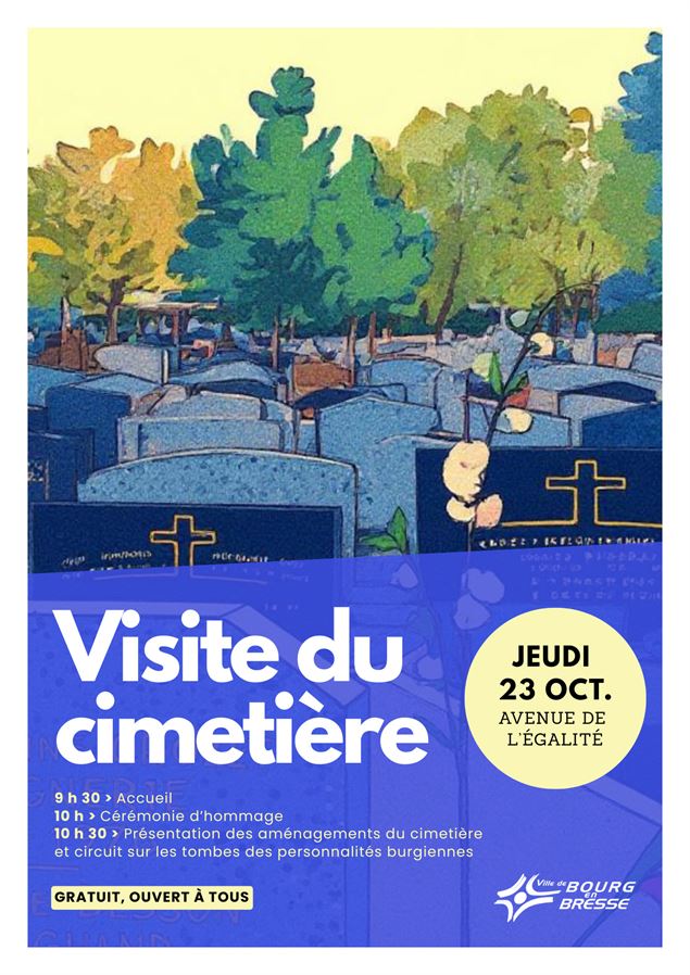 Affiche_Visite du cimetière de Bourg_Bourg-en-Bresse - ©Ville de Bourg-en-Bresse