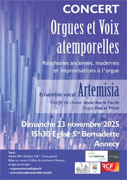 Concert : Orgues et Voix atemporelles_Annecy - Artemisia