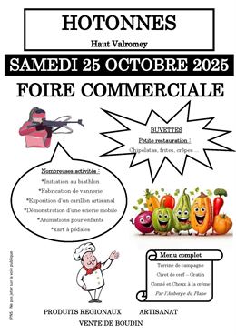 Foire commerciale à Hotonnes_Haut Valromey - Mairie d'Hotonnes