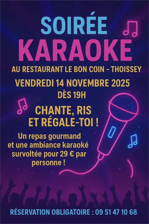 Soirée repas karaoké_Thoissey