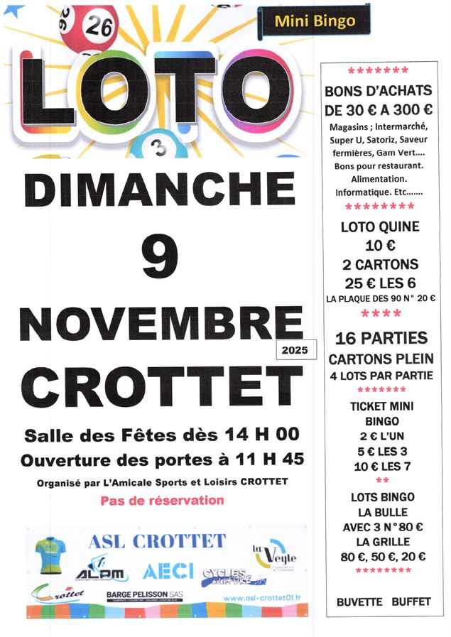 27ème Loto quine & Mini Bingo - IPNS