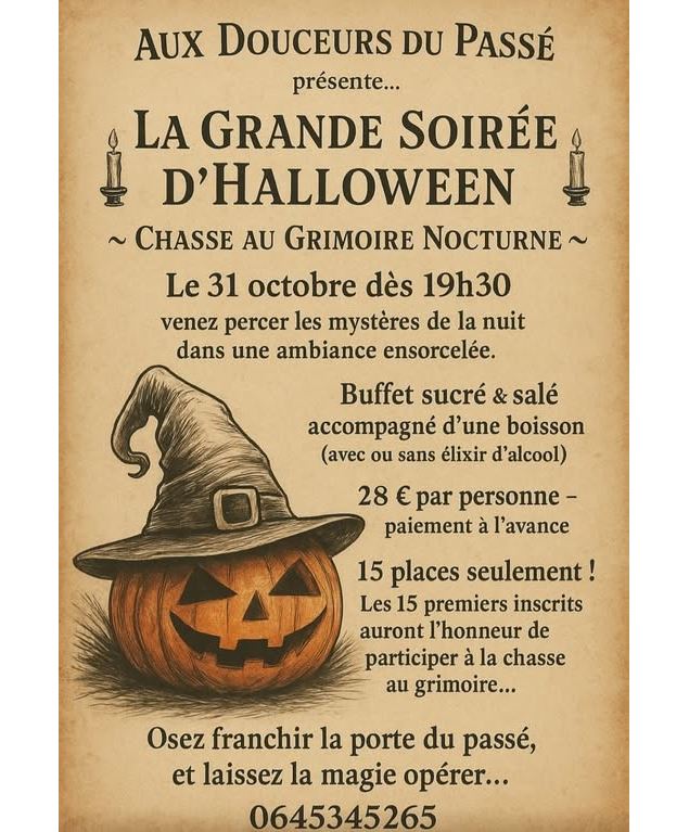 Grande soirée d'Halloween aux Douceurs du Passé à Sutrieu_Valromey-sur-Séran - Aux Douceurs du Passé