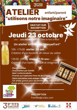Affiche décrivant l'animation - 3 P'tits cailloux