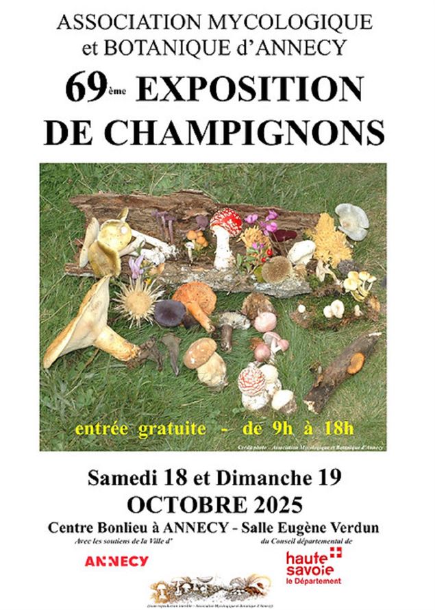 Exposition de champignons_Annecy - Association mycologique et botanique d'Annecy