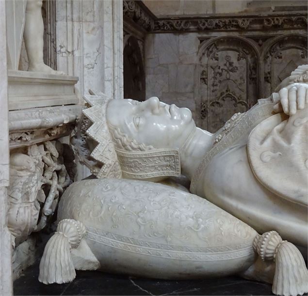 Tombeau de Marguerite d'Autriche à Brou (détail) - RAPET Jean-Michel. License : Archives SHAPA	(phot