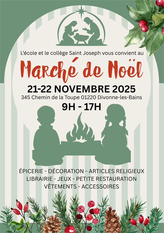 Marché de Noël de l'Ecole et du Collège Saint Joseph de Divonne - Oui
