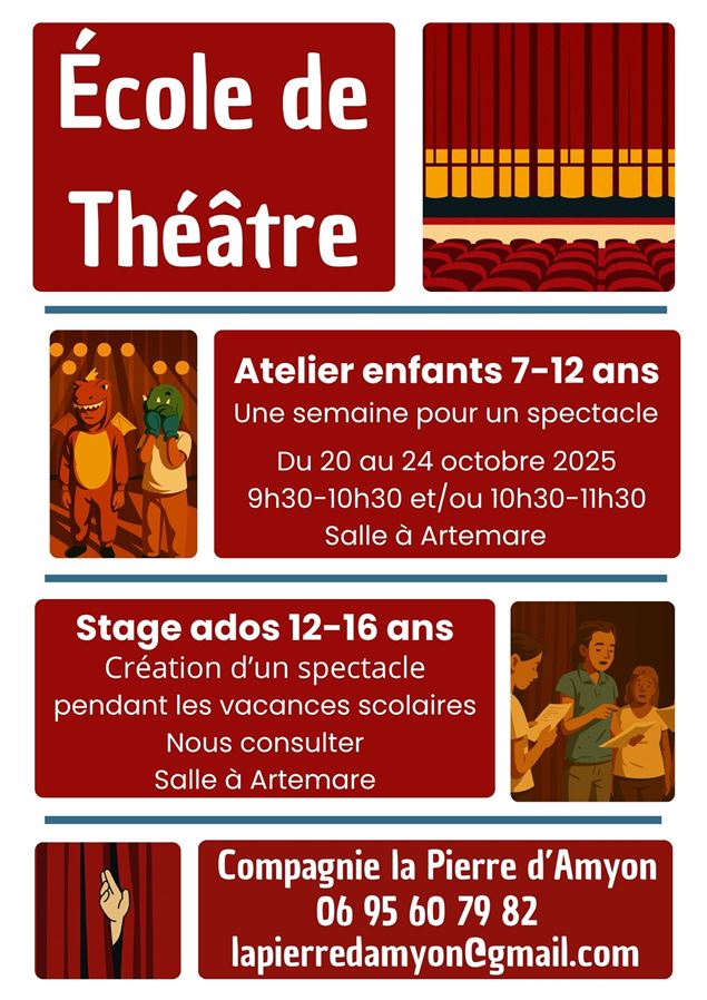 Atelier théâtre enfants de 7 à 12 ans_Artemare - Compagnie la Pierre d’Amyon