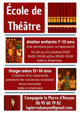 Atelier théâtre enfants de 7 à 12 ans_Artemare - Compagnie la Pierre d’Amyon