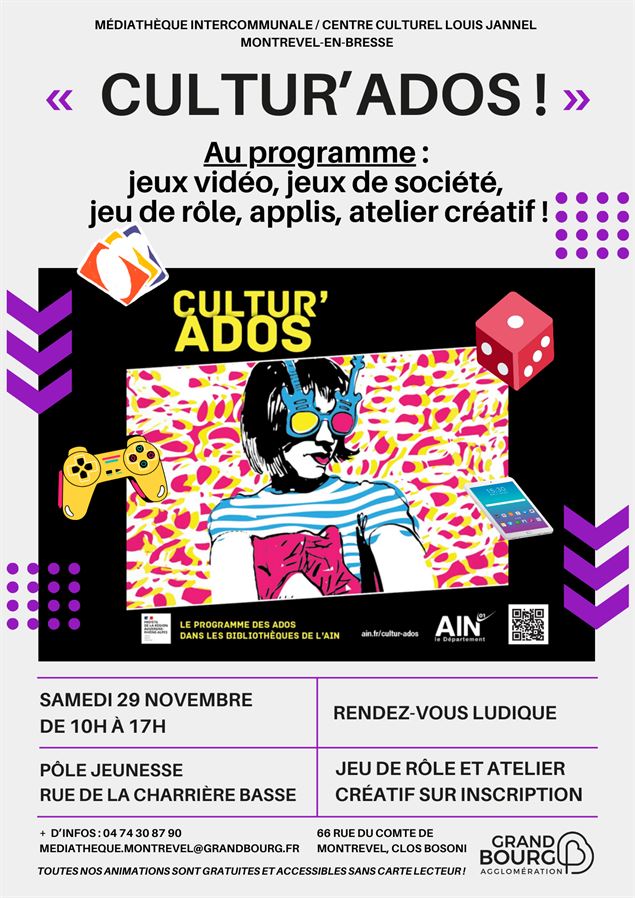 Cultu'ados - Département de l'Ain