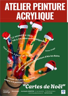 Atelier peinture acrylique "Cartes de Noël" - C Broccard