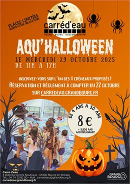 Affiche_Aqu'Halloween_Bourg-en-Bresse - ©Grand Bourg Agglomération